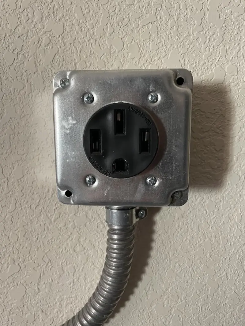 NEMA 14-50 outlet installed for Smart Home Electrical in Clifton